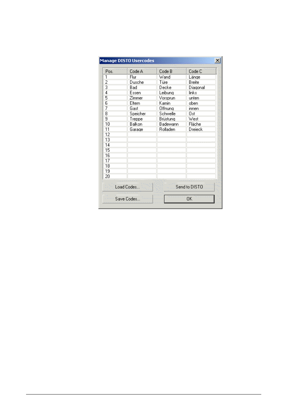 Download of user defined codes | Leica Geosystems Leica DISTO - online program manual User Manual | Page 16 / 37