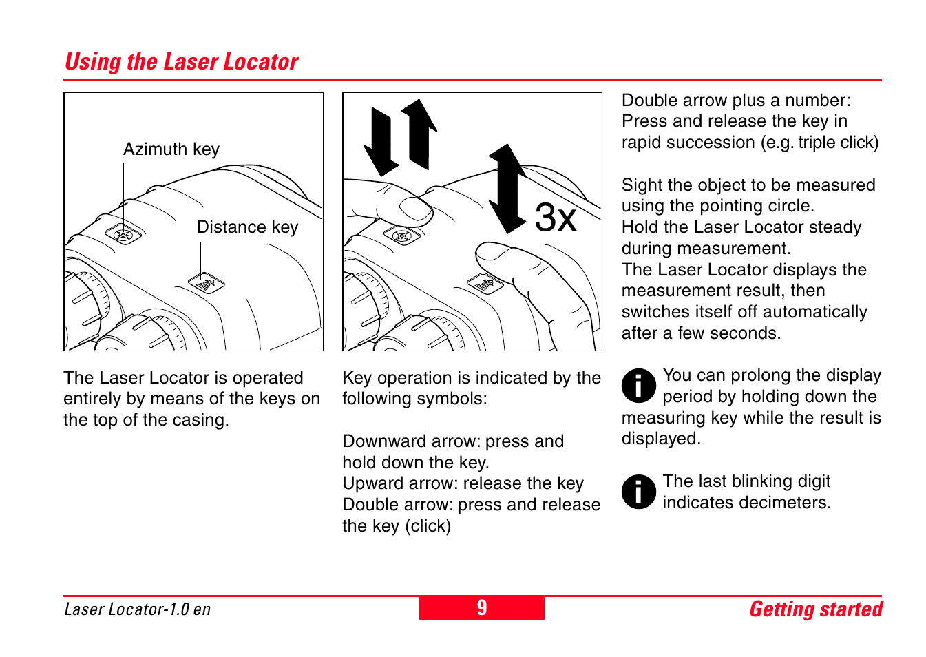 Leica Geosystems Laser Locator User Manual | Page 9 / 46