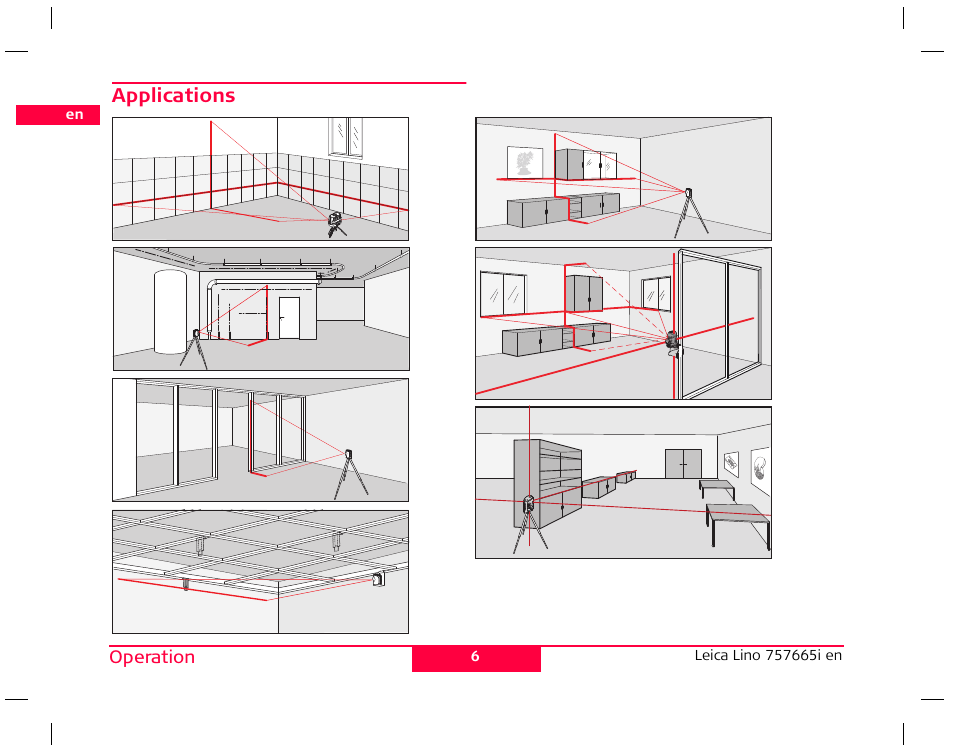 Applications | Leica Geosystems Leica Line and Dot Lasers User Manual | Page 7 / 21