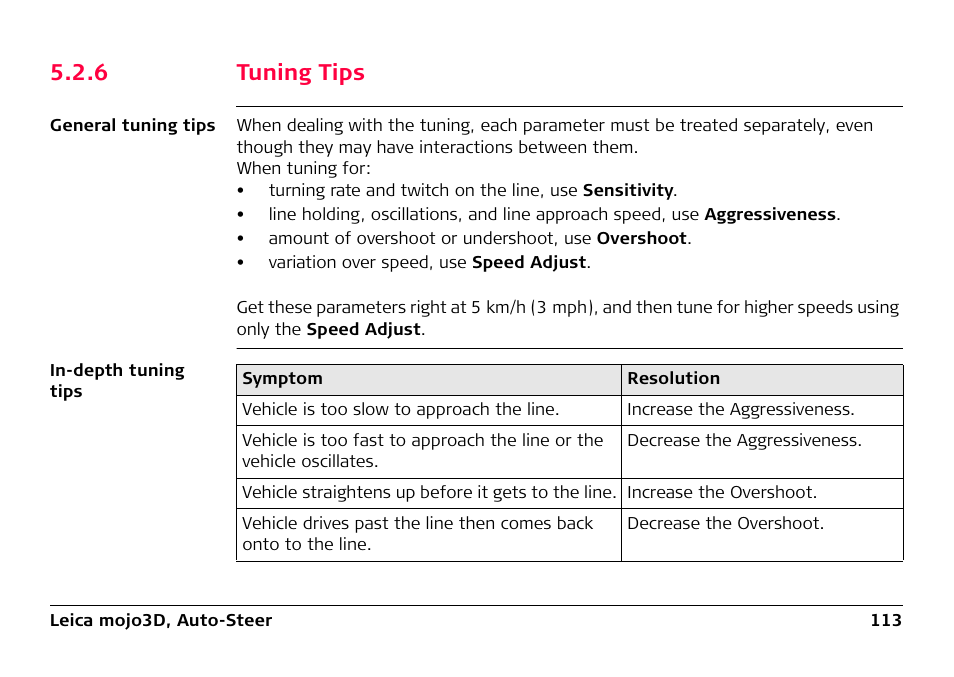 6 tuning tips, Tuning tips | Leica Geosystems Leica mojo3D - User Manual User Manual | Page 113 / 378