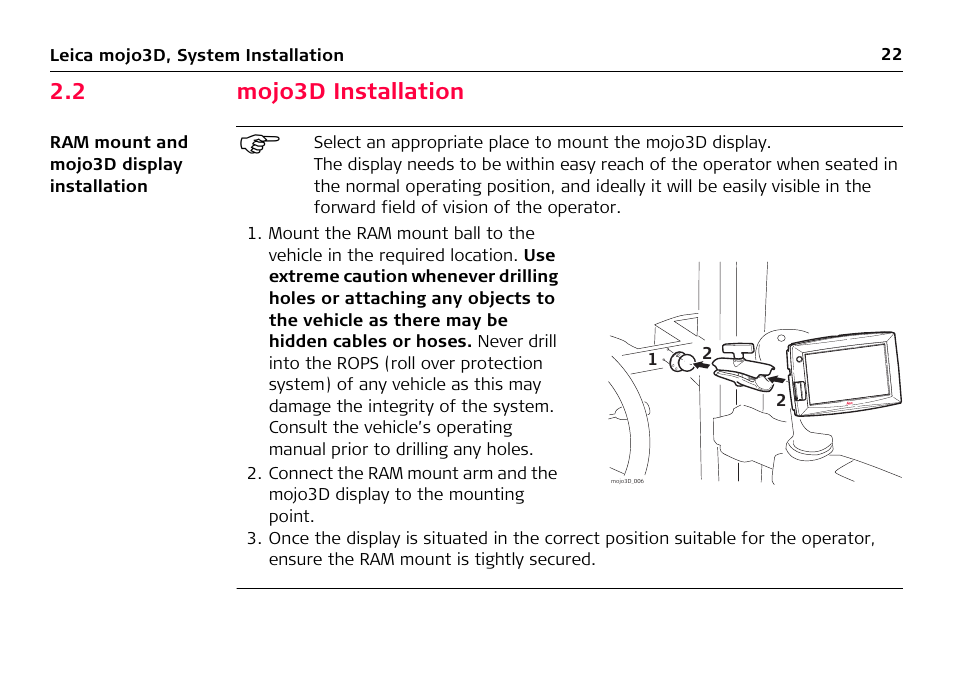 2 mojo3d installation, Mojo3d installation | Leica Geosystems Leica mojo3D - User Manual User Manual | Page 22 / 378