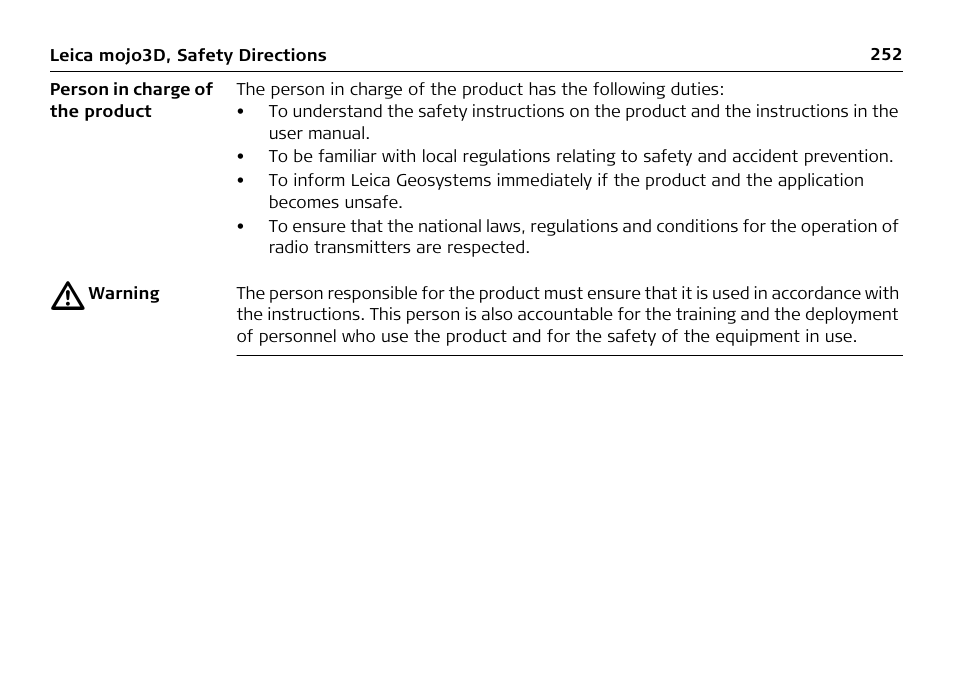 Leica Geosystems Leica mojo3D - User Manual User Manual | Page 252 / 378
