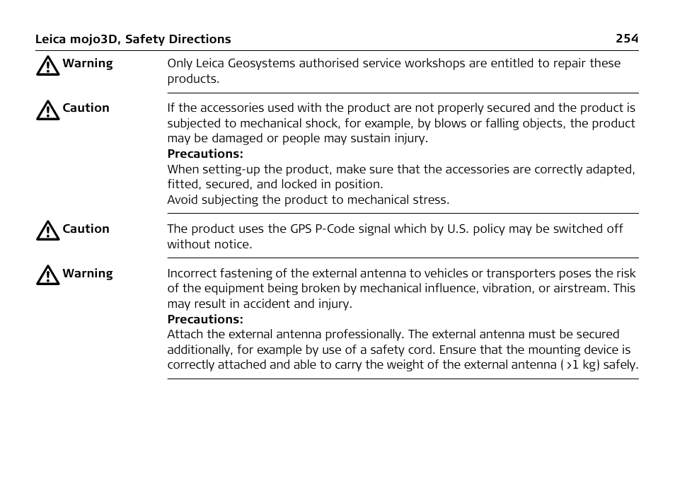 Leica Geosystems Leica mojo3D - User Manual User Manual | Page 254 / 378
