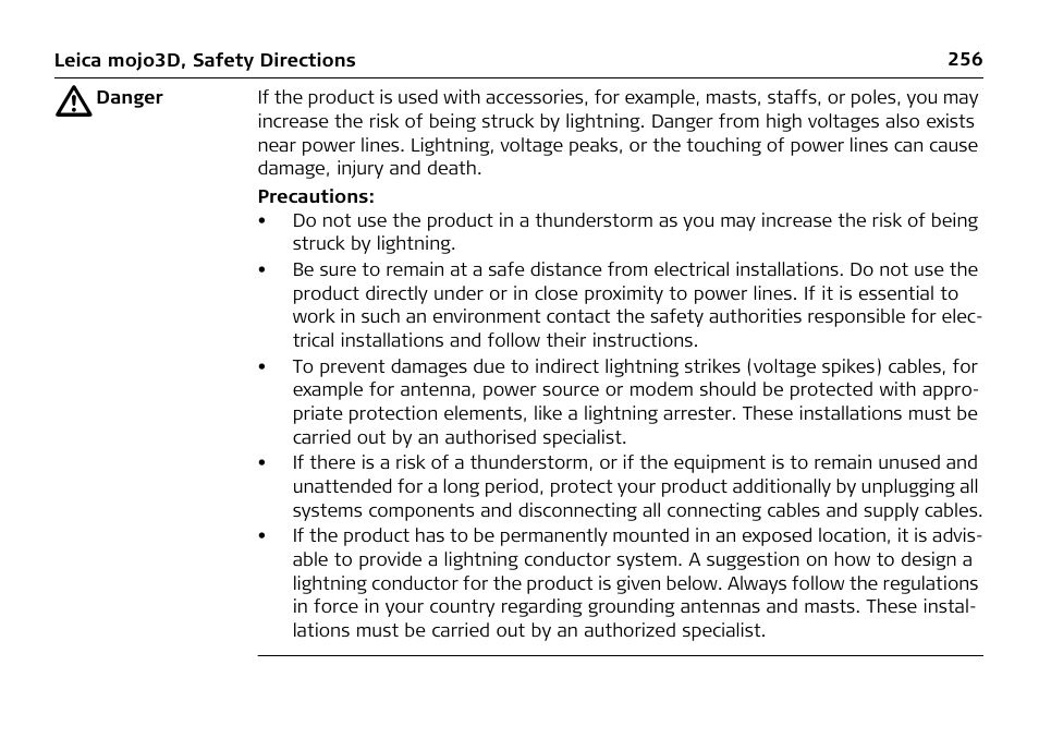 Leica Geosystems Leica mojo3D - User Manual User Manual | Page 256 / 378