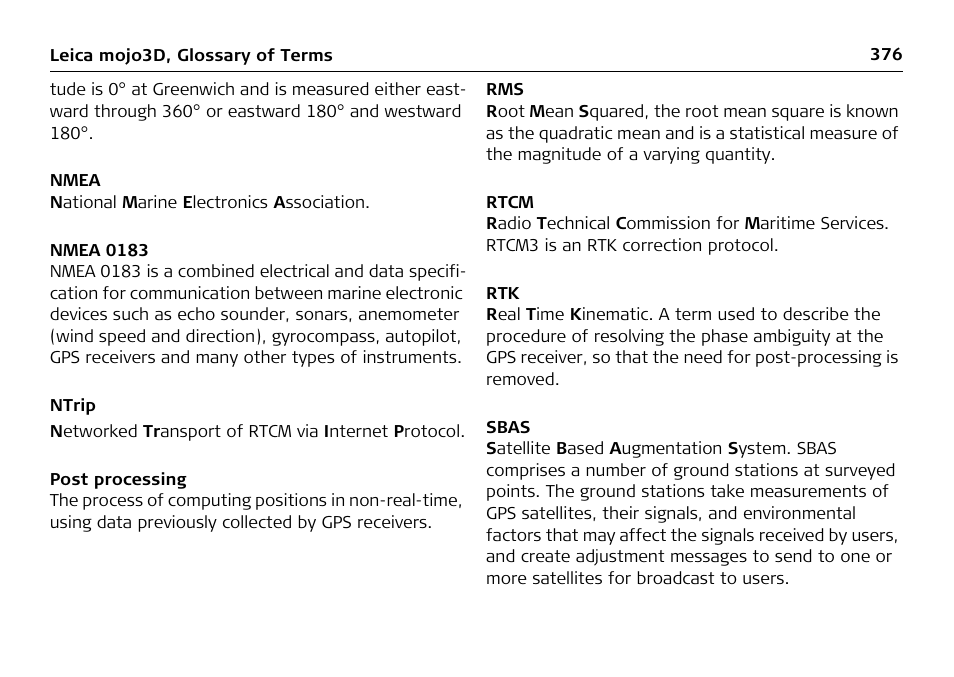 Leica Geosystems Leica mojo3D - User Manual User Manual | Page 376 / 378