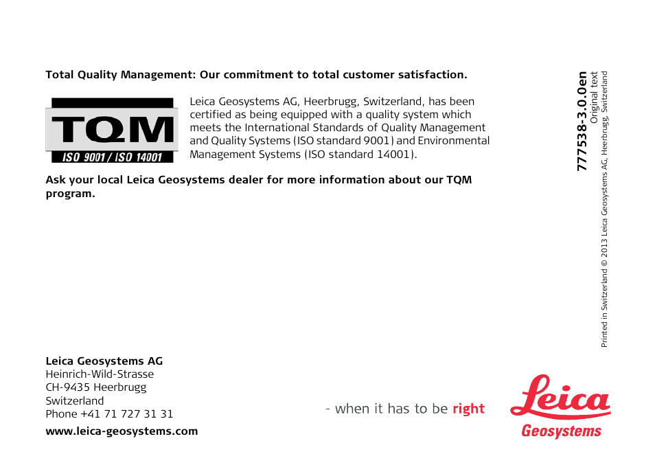 Leica Geosystems Leica mojo3D - User Manual User Manual | Page 378 / 378