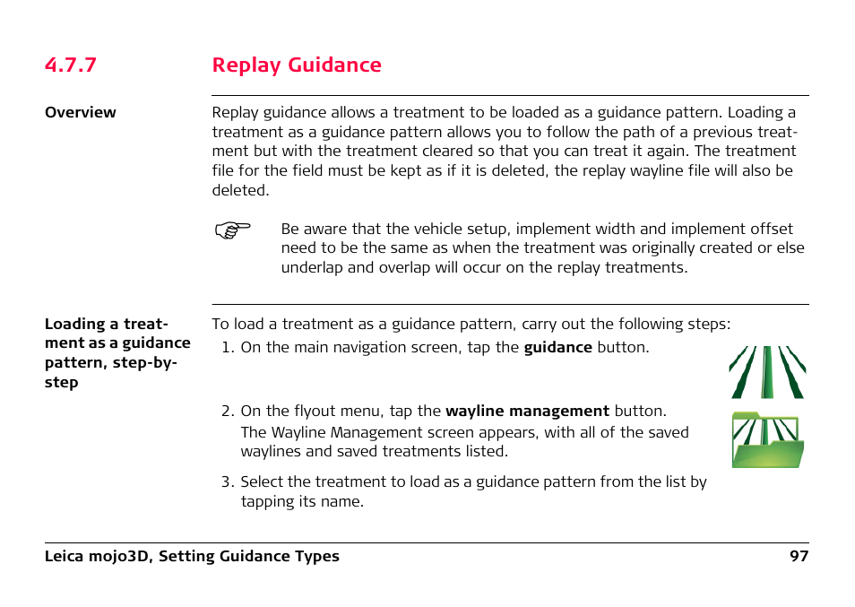 7 replay guidance, Replay guidance | Leica Geosystems Leica mojo3D - User Manual User Manual | Page 97 / 378