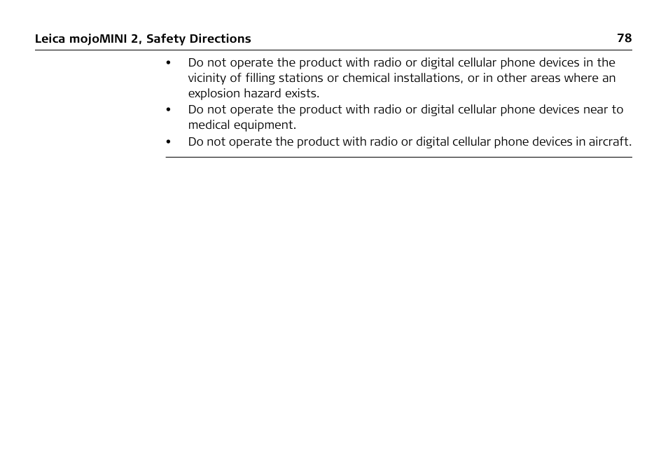 Leica Geosystems Leica mojoMINI 2 - User Manual User Manual | Page 78 / 94