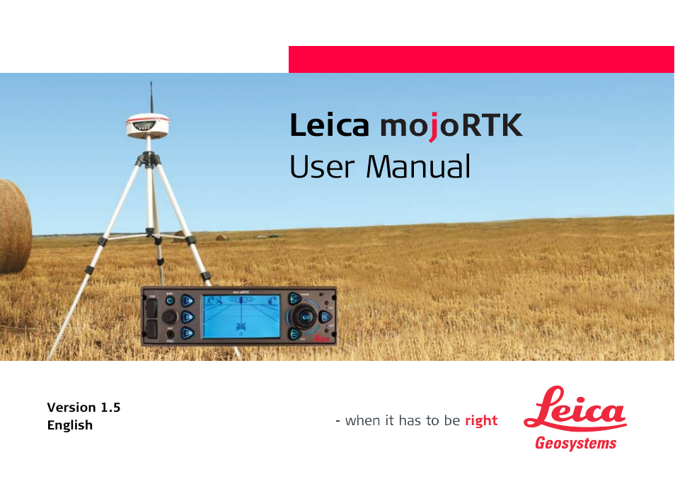 Leica Geosystems Leica mojoRTK User Manual | 210 pages