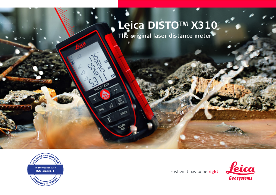 Leica Geosystems Leica DISTO X310 - Manual User Manual | 22 pages