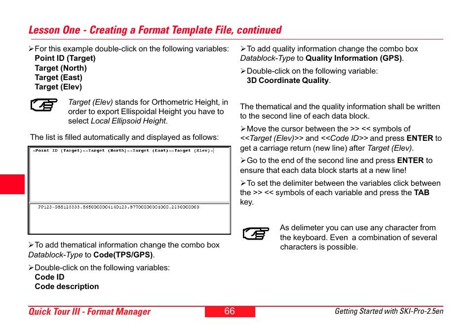Leica Geosystems SKI-Pro User Manual | Page 66 / 76