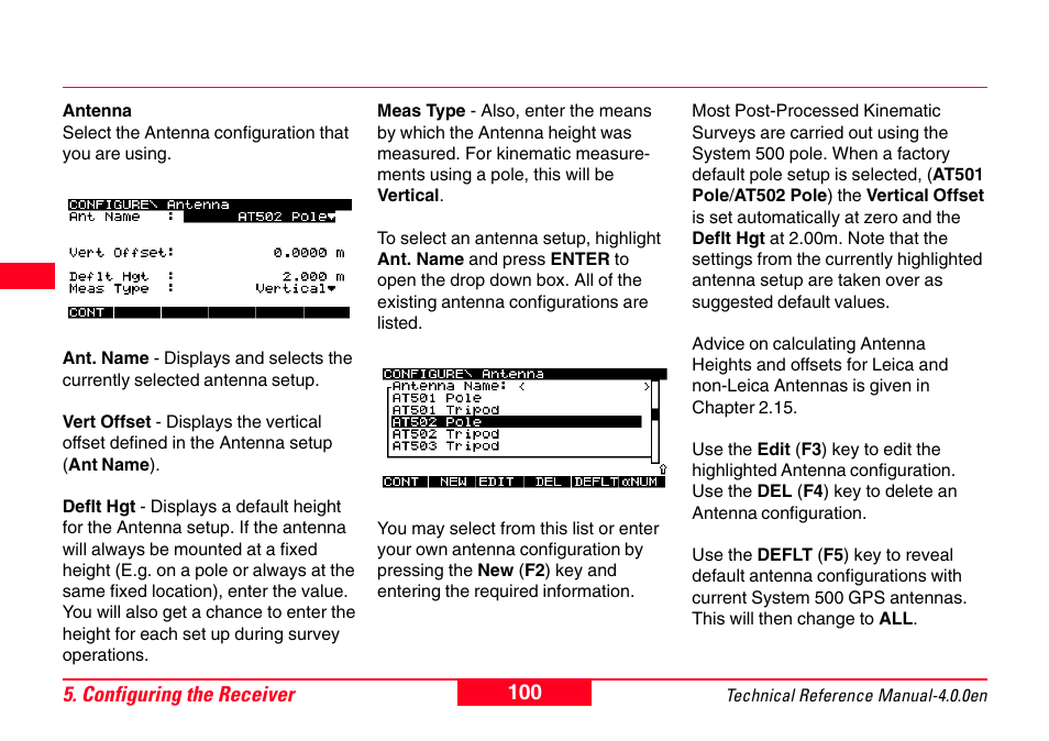 Leica Geosystems GPS System 500 - Technical Reference Manual User Manual | Page 100 / 391