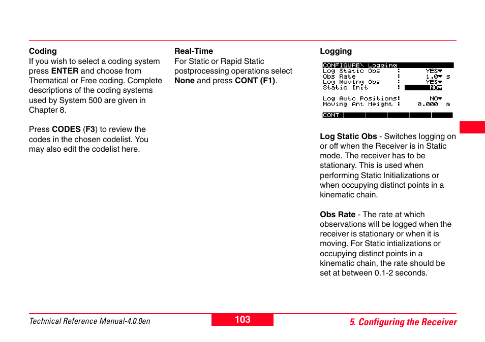 Leica Geosystems GPS System 500 - Technical Reference Manual User Manual | Page 103 / 391