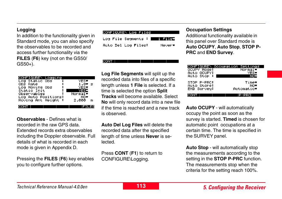 Leica Geosystems GPS System 500 - Technical Reference Manual User Manual | Page 113 / 391
