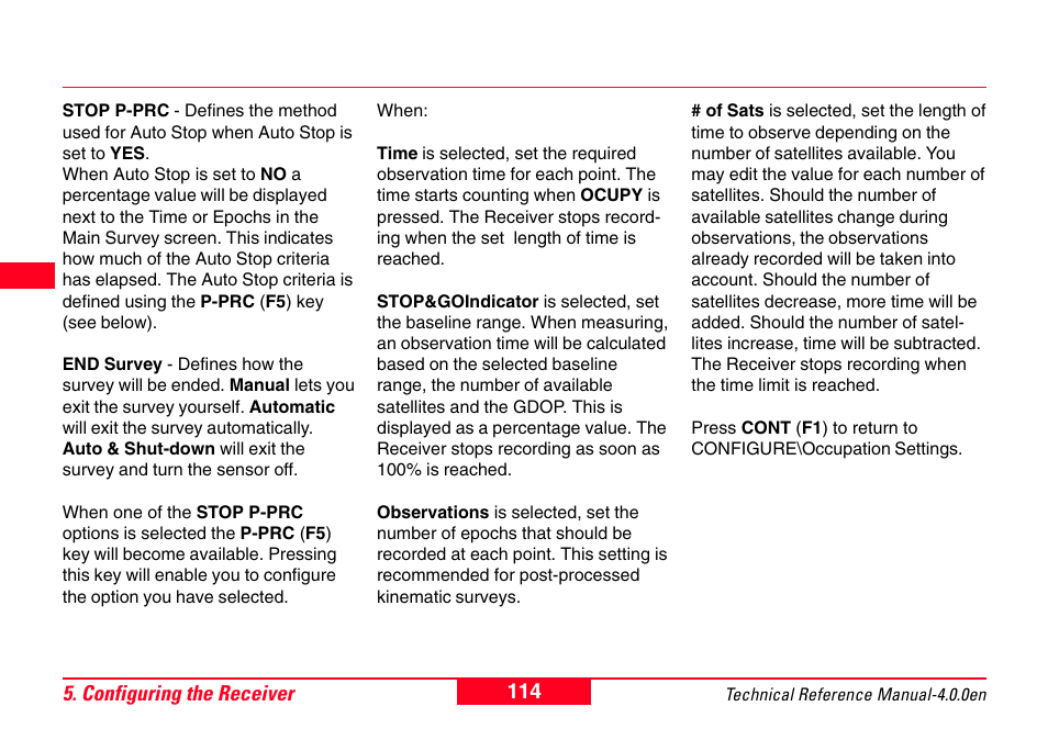 Leica Geosystems GPS System 500 - Technical Reference Manual User Manual | Page 114 / 391