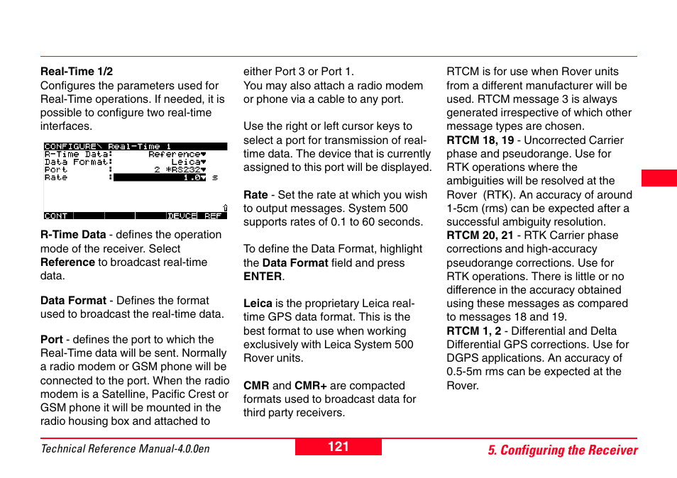 Leica Geosystems GPS System 500 - Technical Reference Manual User Manual | Page 121 / 391