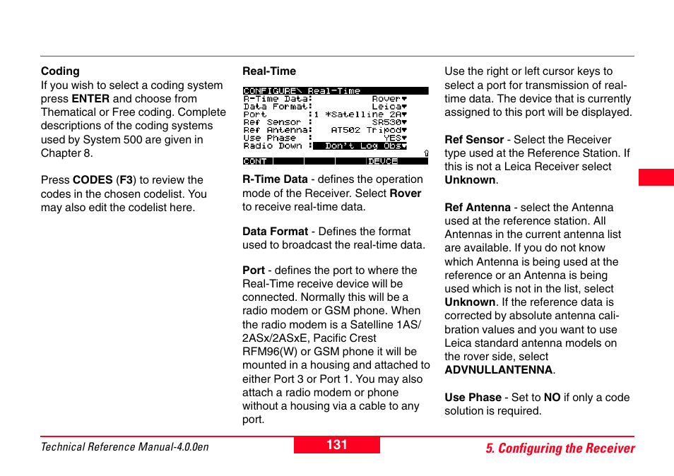 Leica Geosystems GPS System 500 - Technical Reference Manual User Manual | Page 131 / 391