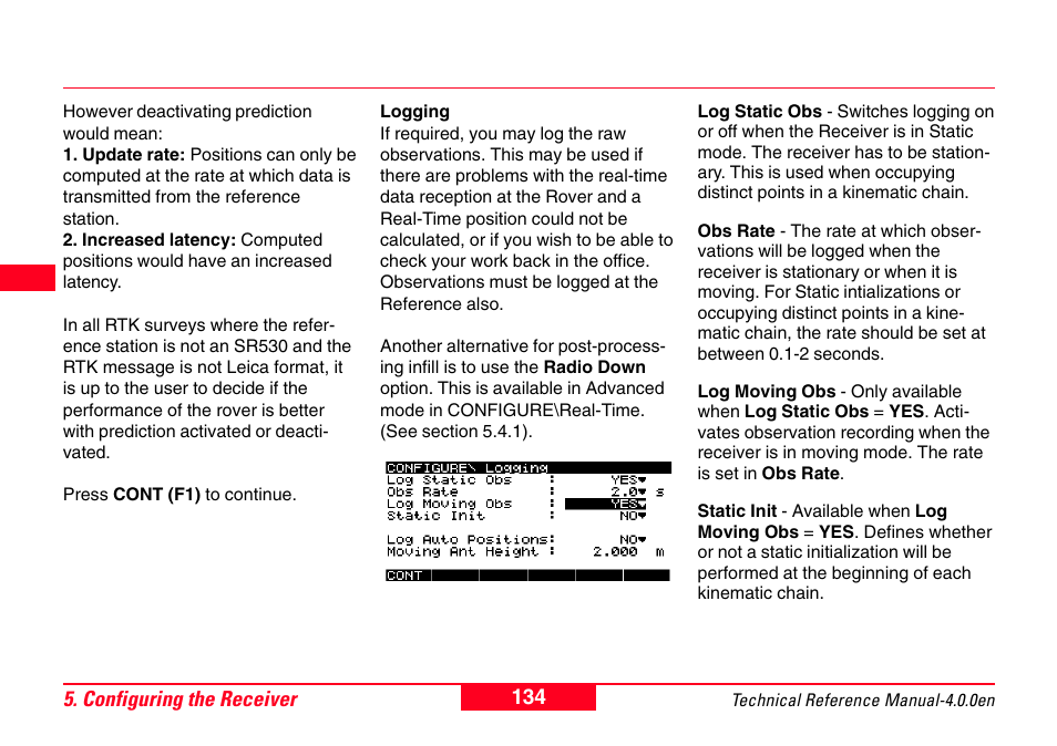 Leica Geosystems GPS System 500 - Technical Reference Manual User Manual | Page 134 / 391