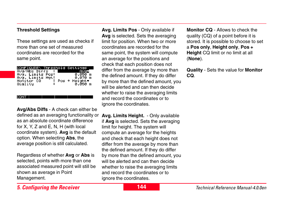 Leica Geosystems GPS System 500 - Technical Reference Manual User Manual | Page 144 / 391
