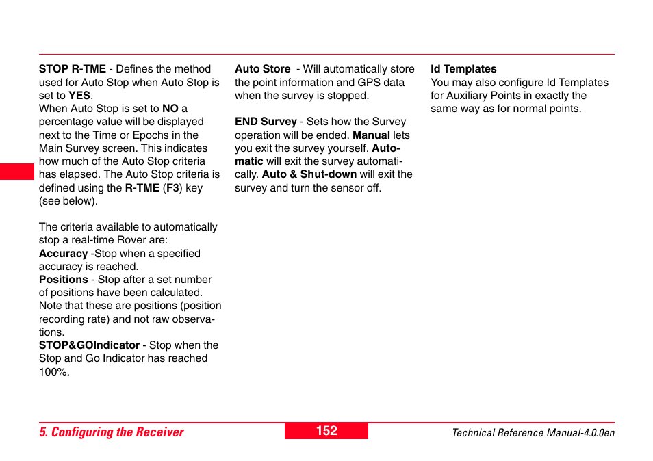 Leica Geosystems GPS System 500 - Technical Reference Manual User Manual | Page 152 / 391