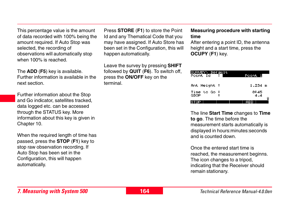 Leica Geosystems GPS System 500 - Technical Reference Manual User Manual | Page 164 / 391