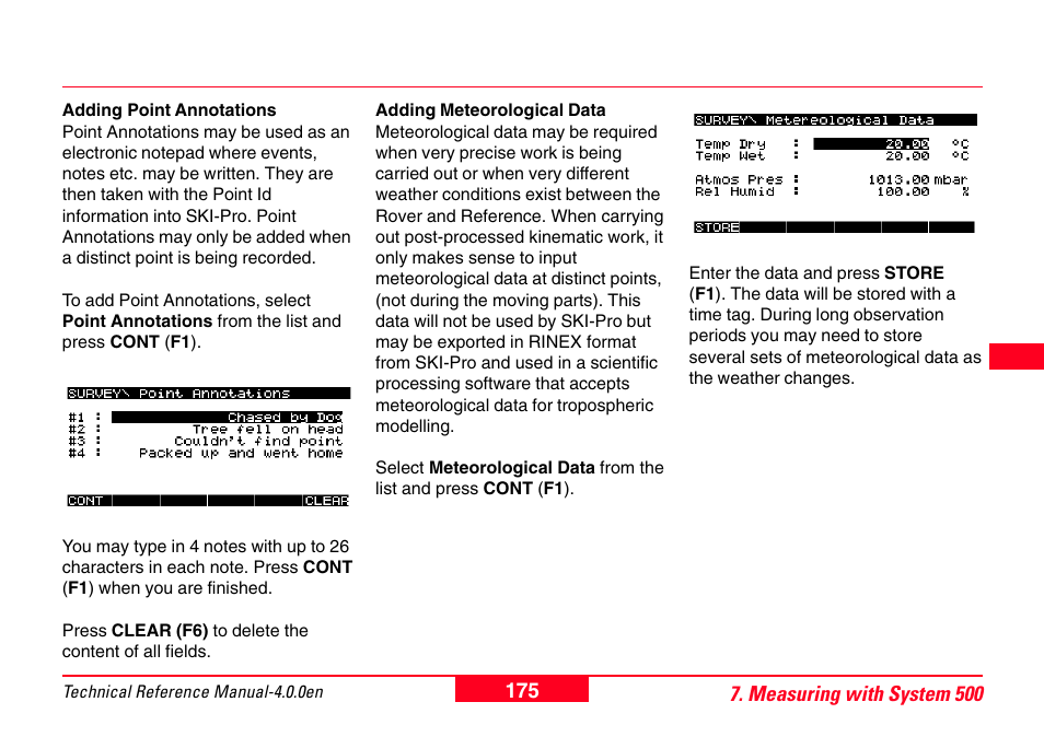 Leica Geosystems GPS System 500 - Technical Reference Manual User Manual | Page 175 / 391