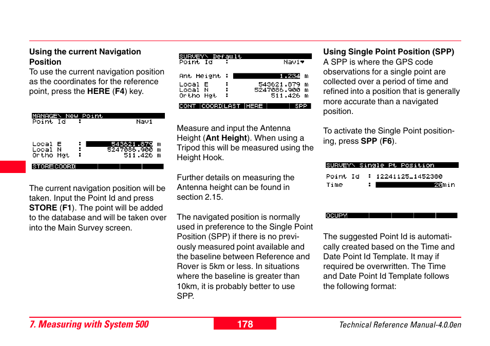 Leica Geosystems GPS System 500 - Technical Reference Manual User Manual | Page 178 / 391