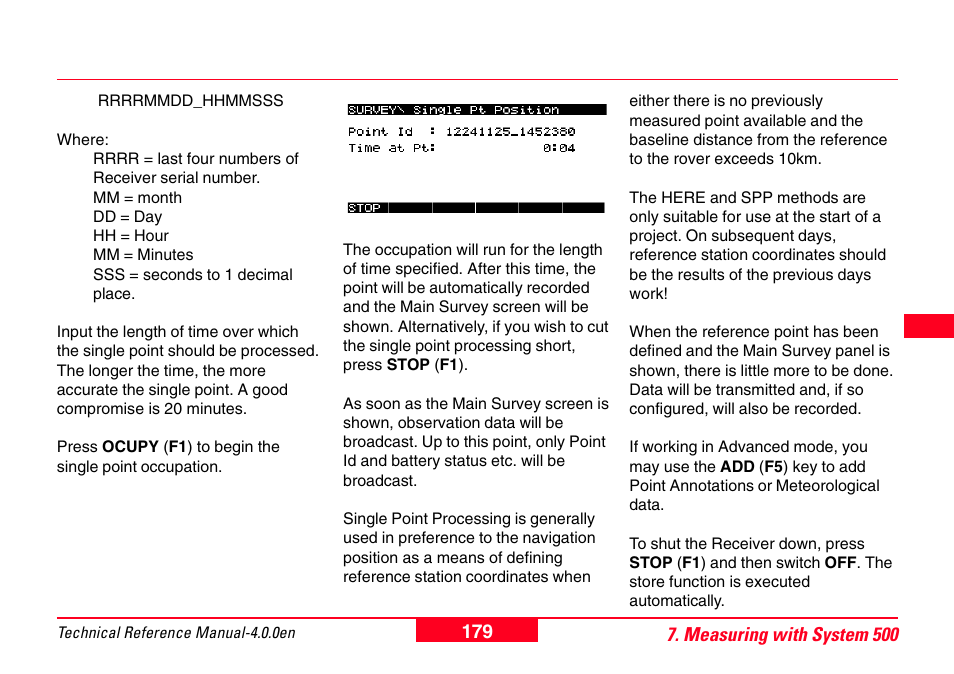 Leica Geosystems GPS System 500 - Technical Reference Manual User Manual | Page 179 / 391