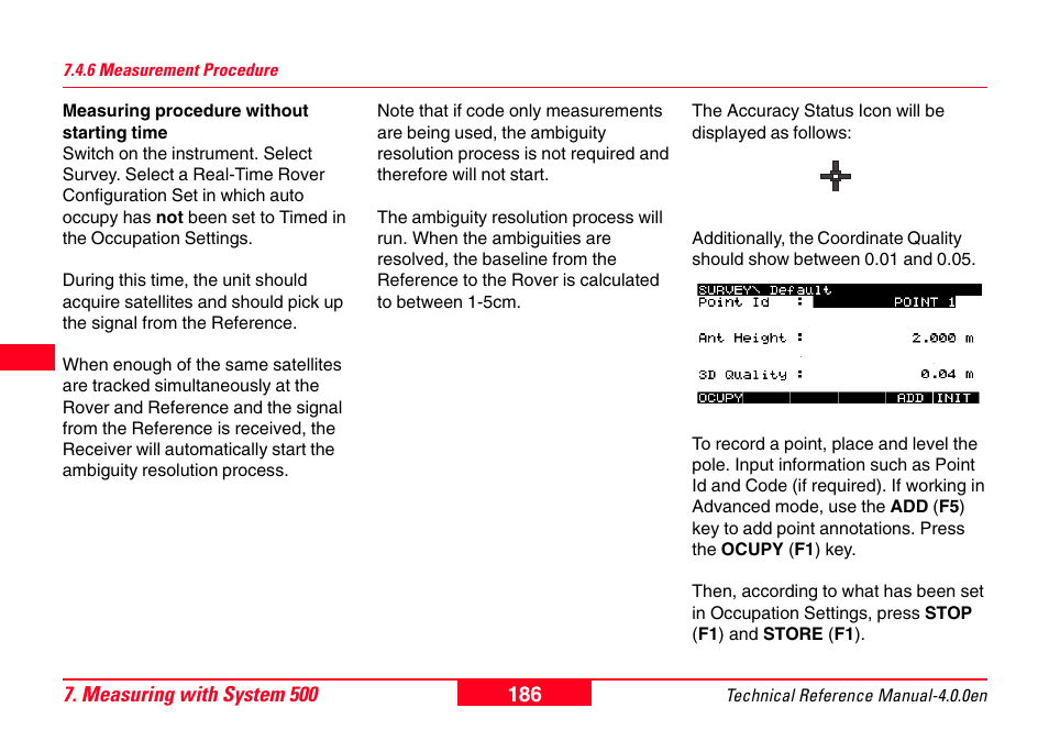 6 measurement procedure | Leica Geosystems GPS System 500 - Technical Reference Manual User Manual | Page 186 / 391
