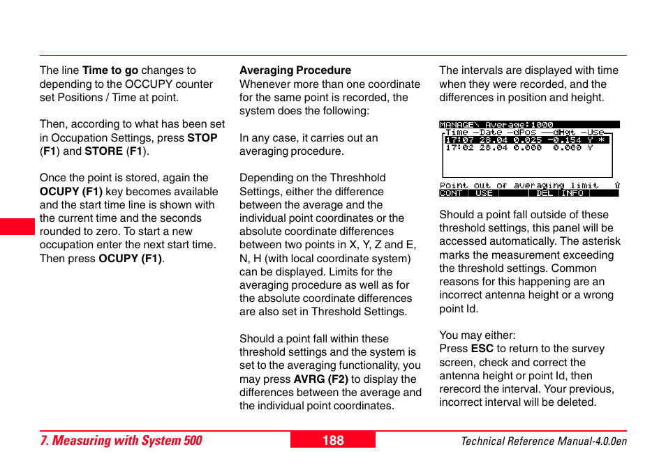 Leica Geosystems GPS System 500 - Technical Reference Manual User Manual | Page 188 / 391