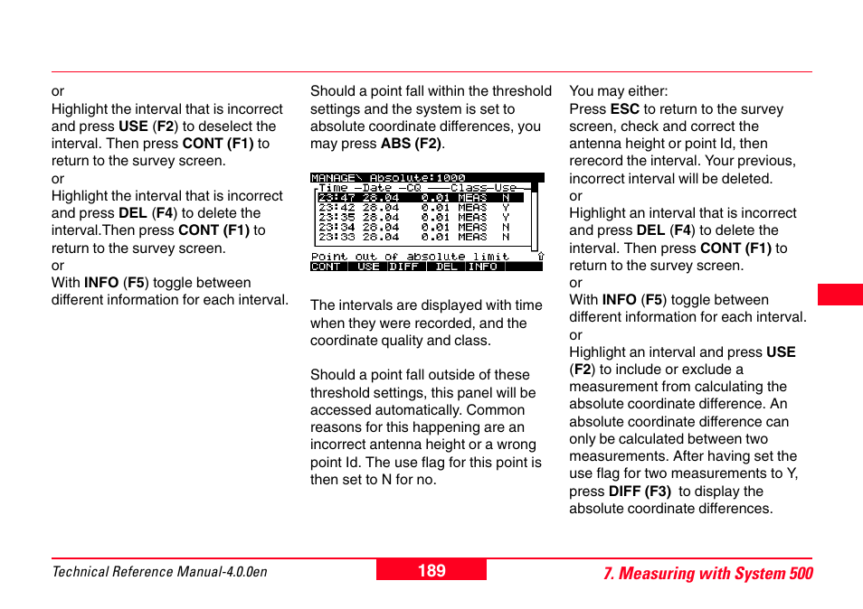 Leica Geosystems GPS System 500 - Technical Reference Manual User Manual | Page 189 / 391