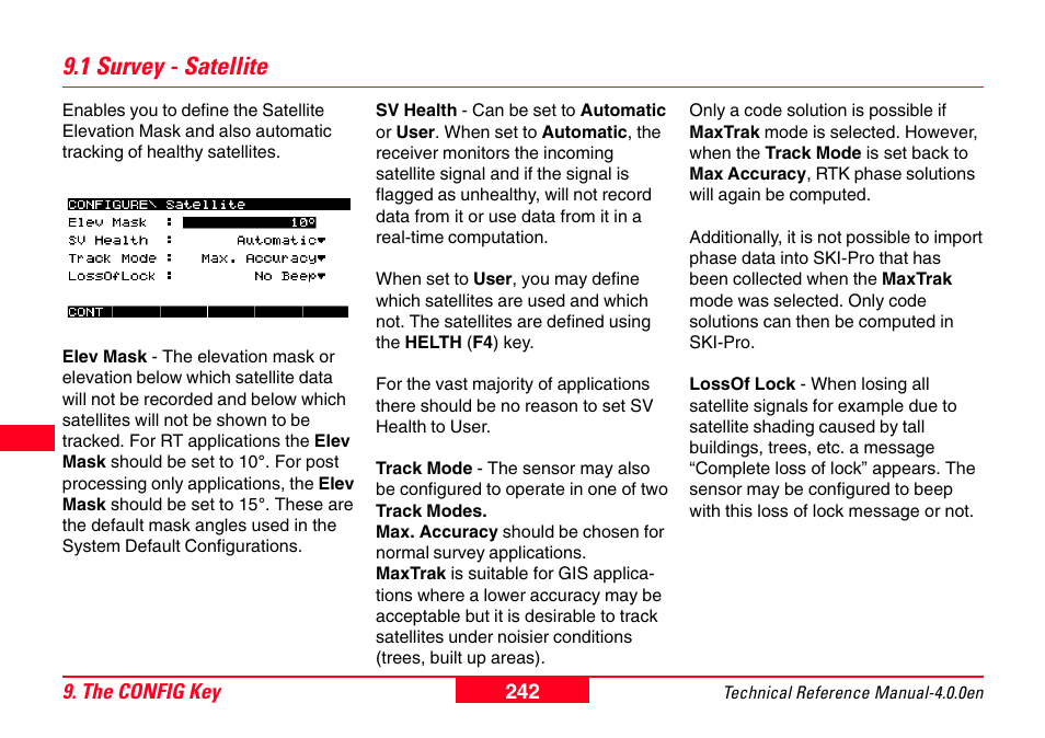 1 survey - satellite | Leica Geosystems GPS System 500 - Technical Reference Manual User Manual | Page 242 / 391
