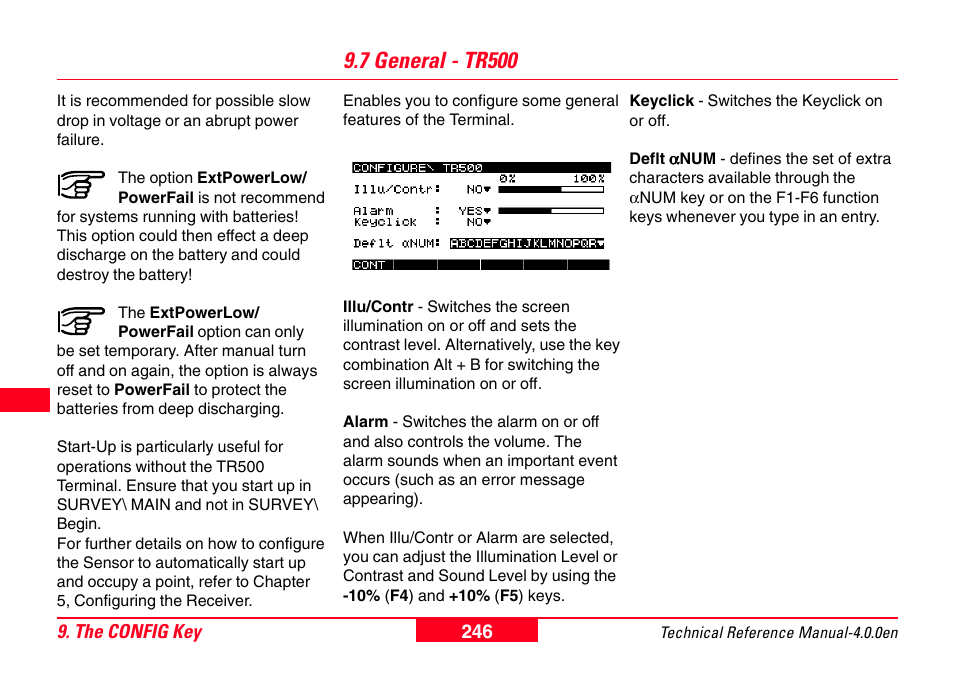 7 general - tr500 | Leica Geosystems GPS System 500 - Technical Reference Manual User Manual | Page 246 / 391