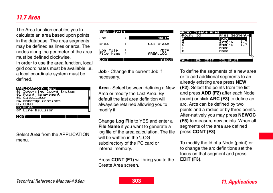 7 area | Leica Geosystems GPS System 500 - Technical Reference Manual User Manual | Page 303 / 391