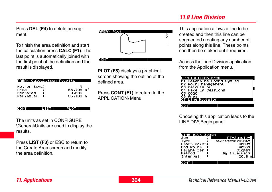 8 line division | Leica Geosystems GPS System 500 - Technical Reference Manual User Manual | Page 304 / 391