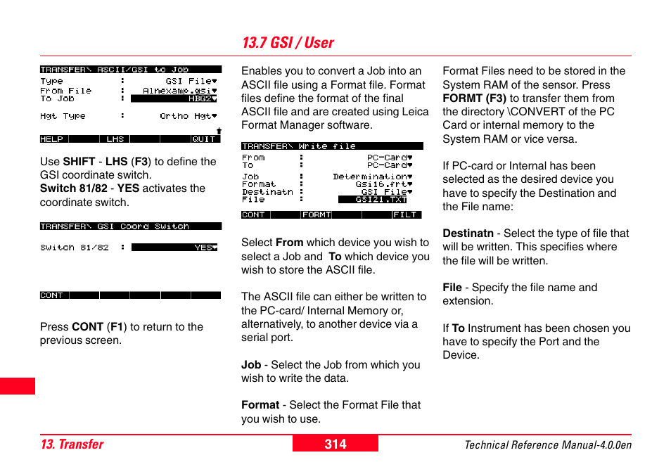 7 gsi / user | Leica Geosystems GPS System 500 - Technical Reference Manual User Manual | Page 314 / 391
