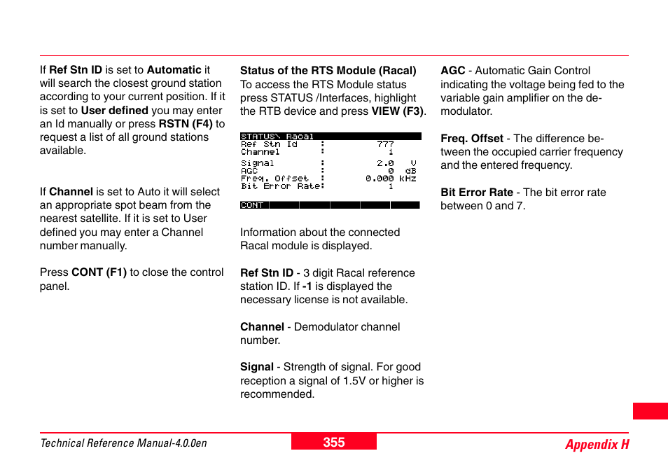 Leica Geosystems GPS System 500 - Technical Reference Manual User Manual | Page 355 / 391