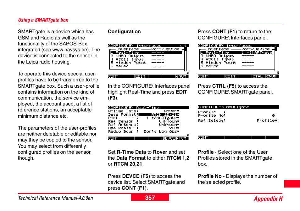 Using a smartgate box | Leica Geosystems GPS System 500 - Technical Reference Manual User Manual | Page 357 / 391
