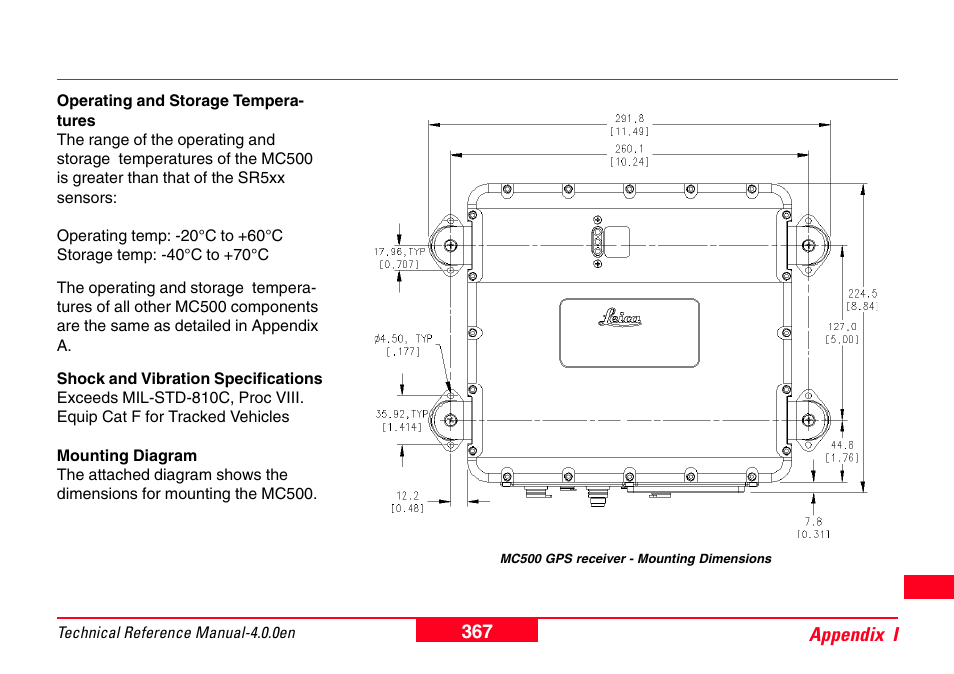Leica Geosystems GPS System 500 - Technical Reference Manual User Manual | Page 367 / 391
