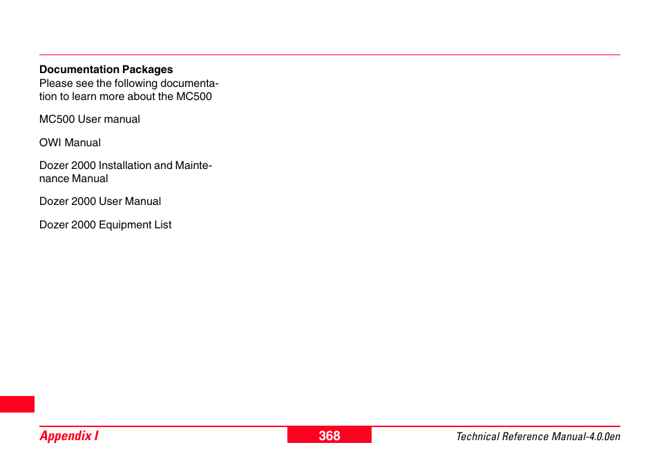 Leica Geosystems GPS System 500 - Technical Reference Manual User Manual | Page 368 / 391