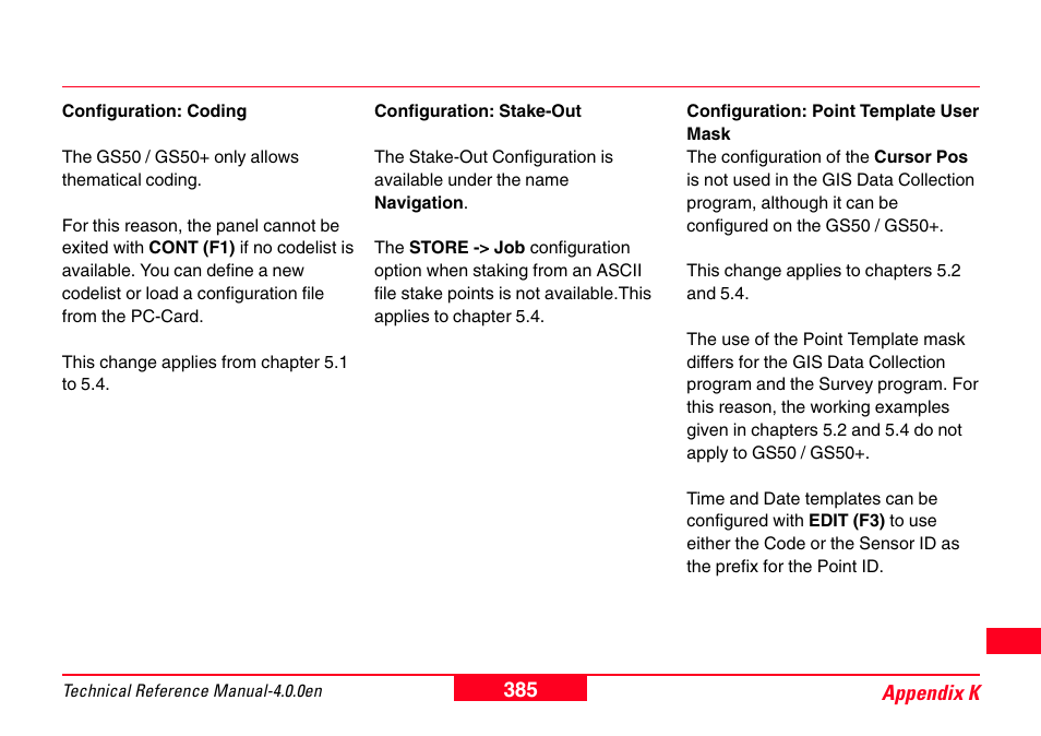 Leica Geosystems GPS System 500 - Technical Reference Manual User Manual | Page 385 / 391