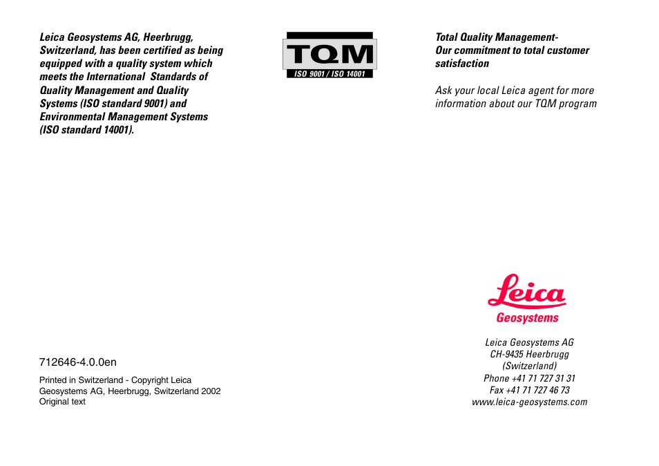 Leica Geosystems GPS System 500 - Technical Reference Manual User Manual | Page 391 / 391