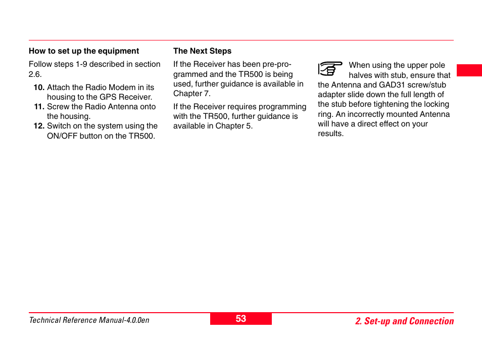 Leica Geosystems GPS System 500 - Technical Reference Manual User Manual | Page 53 / 391
