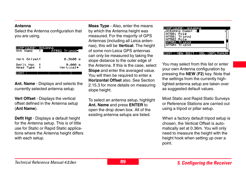 Leica Geosystems GPS System 500 - Technical Reference Manual User Manual | Page 89 / 391