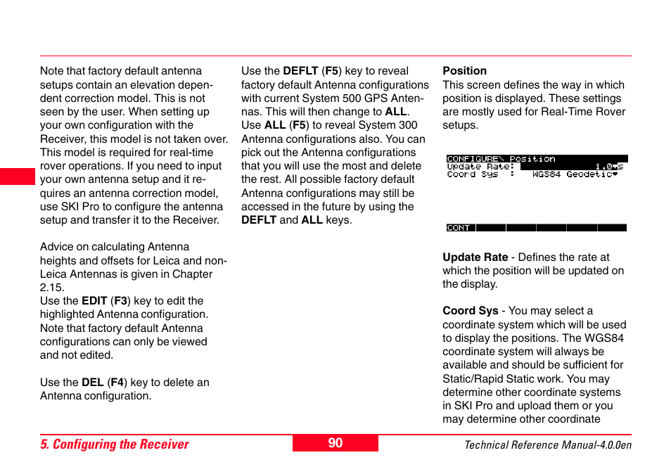Leica Geosystems GPS System 500 - Technical Reference Manual User Manual | Page 90 / 391