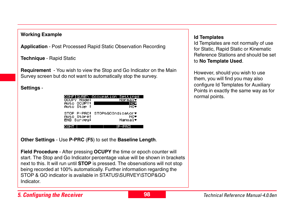 Leica Geosystems GPS System 500 - Technical Reference Manual User Manual | Page 98 / 391