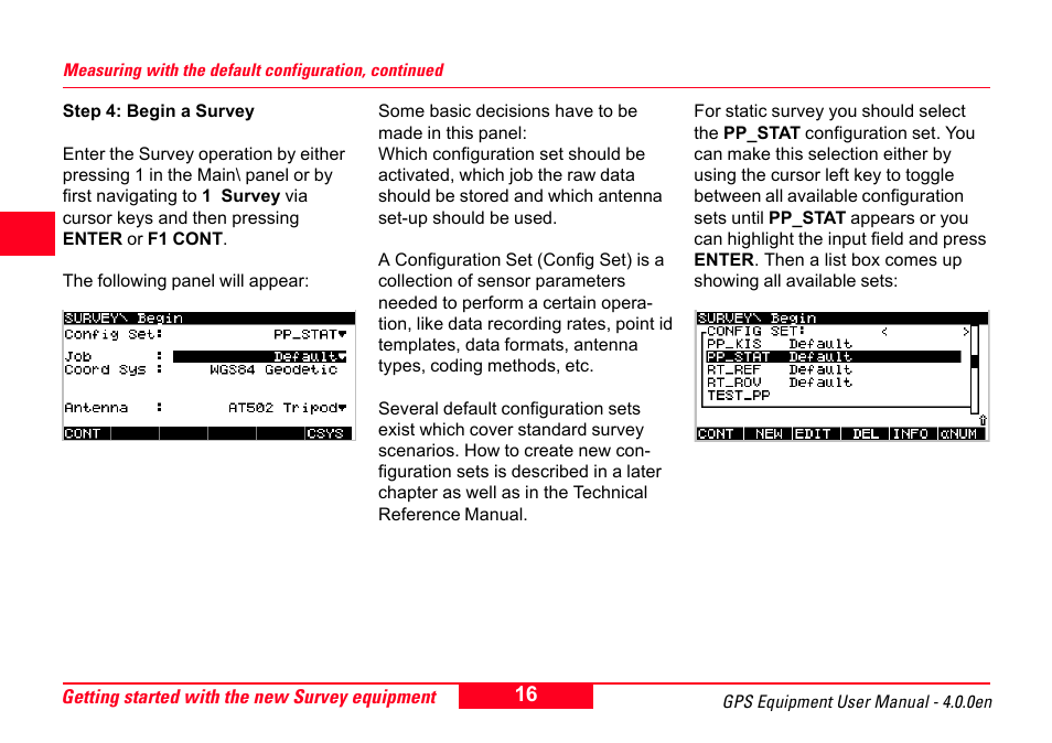 Leica Geosystems GPS System 500 Equipment - User Manual User Manual | Page 16 / 62