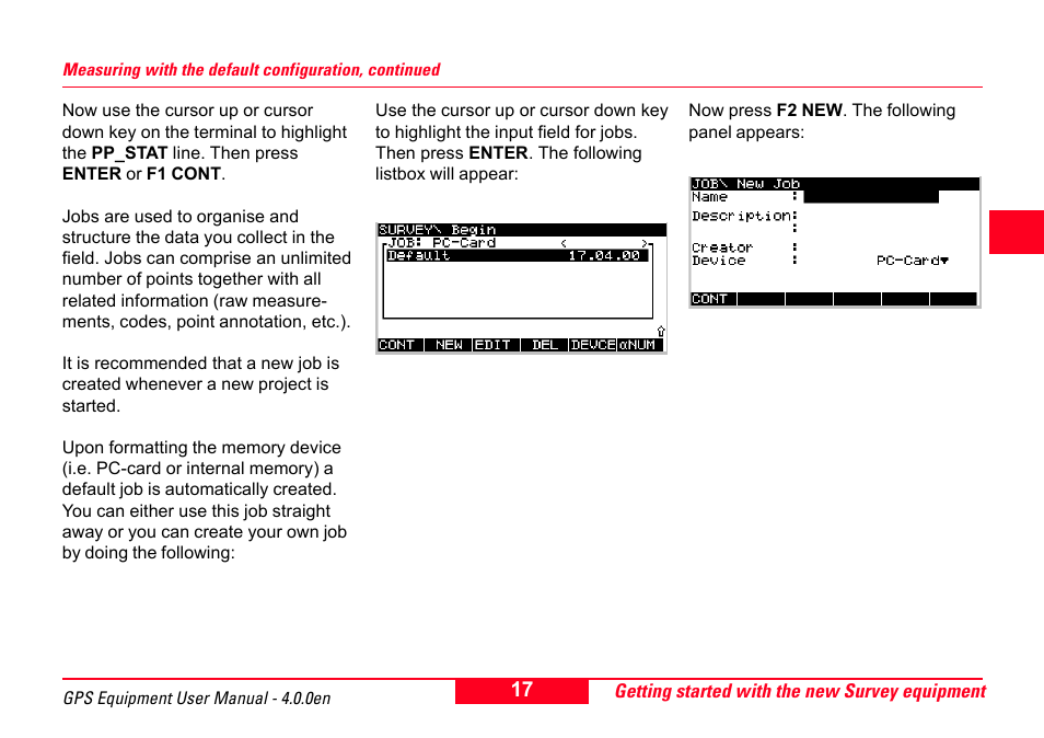 Leica Geosystems GPS System 500 Equipment - User Manual User Manual | Page 17 / 62