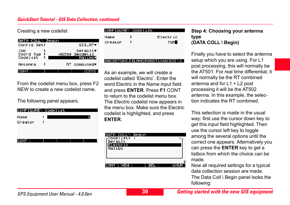 Leica Geosystems GPS System 500 Equipment - User Manual User Manual | Page 39 / 62