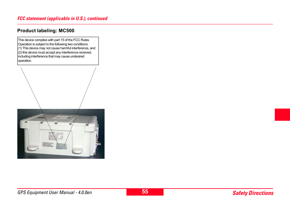 Leica Geosystems GPS System 500 Equipment - User Manual User Manual | Page 55 / 62